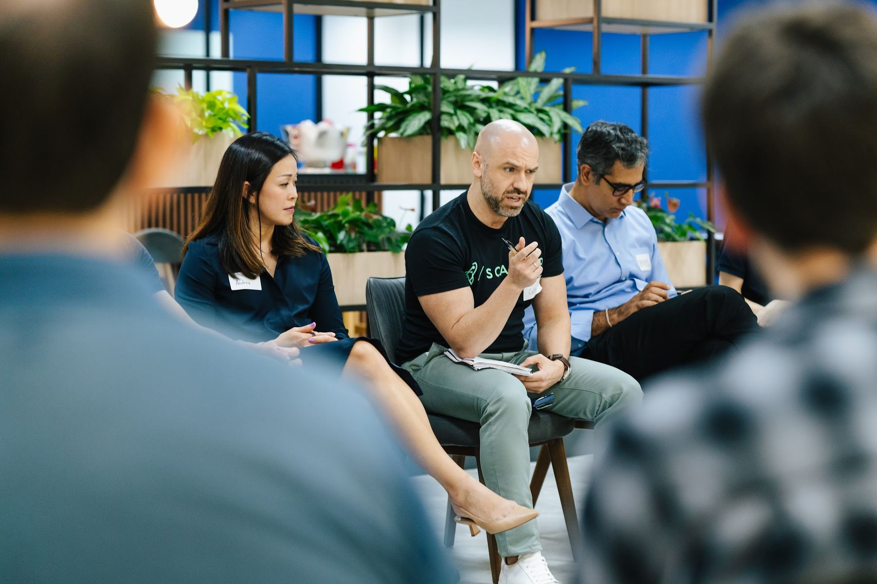Colin Kleine on a panel at the Singapore FinTech Festival